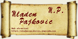 Mladen Pajković vizit kartica